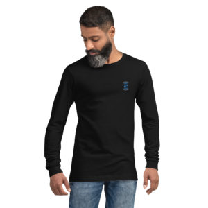 Unisex Long Sleeve Embroidered Tee
