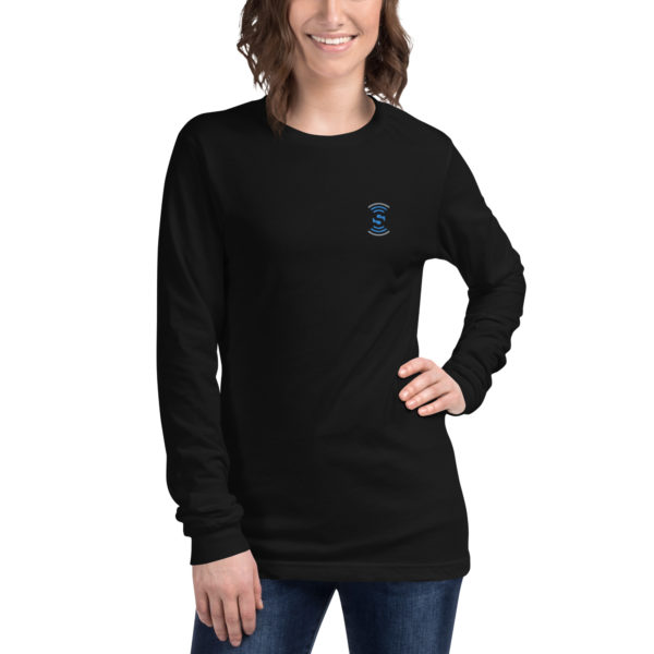 Unisex Long Sleeve Embroidered Tee - Image 3