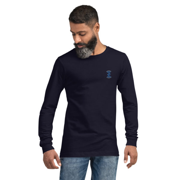 Unisex Long Sleeve Embroidered Tee - Image 7