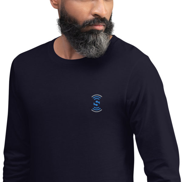 Unisex Long Sleeve Embroidered Tee - Image 9
