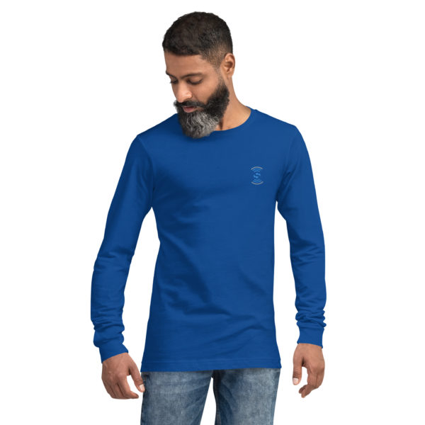 Unisex Long Sleeve Embroidered Tee - Image 13