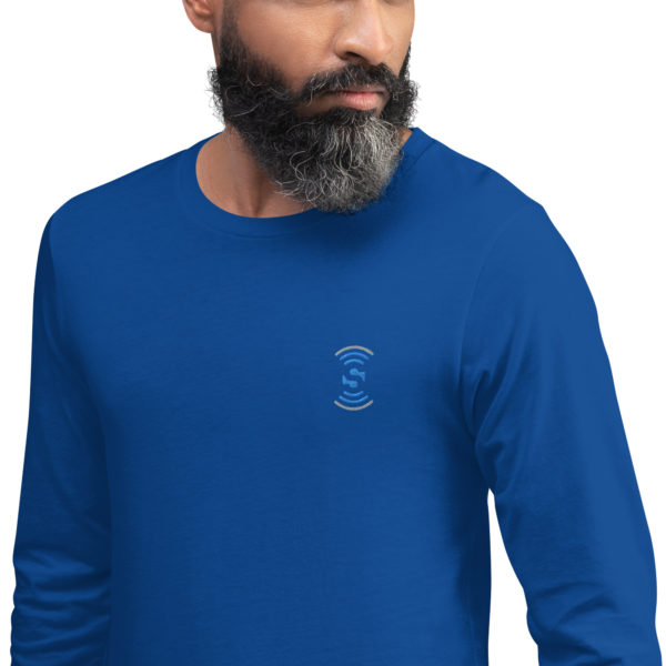 Unisex Long Sleeve Embroidered Tee - Image 15