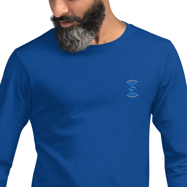 Unisex Long Sleeve Embroidered Tee - Image 14