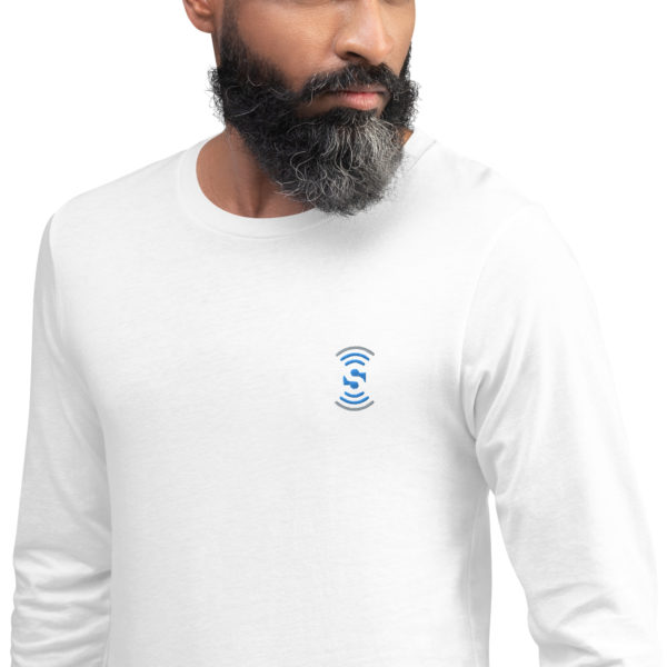 Unisex Long Sleeve Embroidered Tee - Image 21