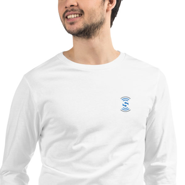 Unisex Long Sleeve Embroidered Tee - Image 4