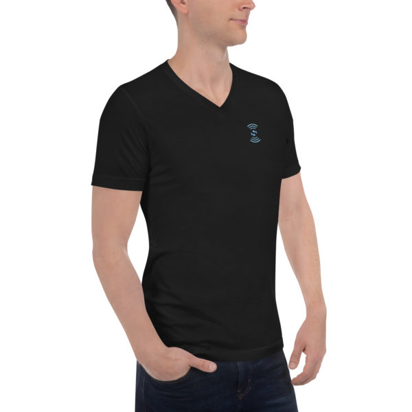 Unisex Short Sleeve V-Neck T-Shirt - Image 2