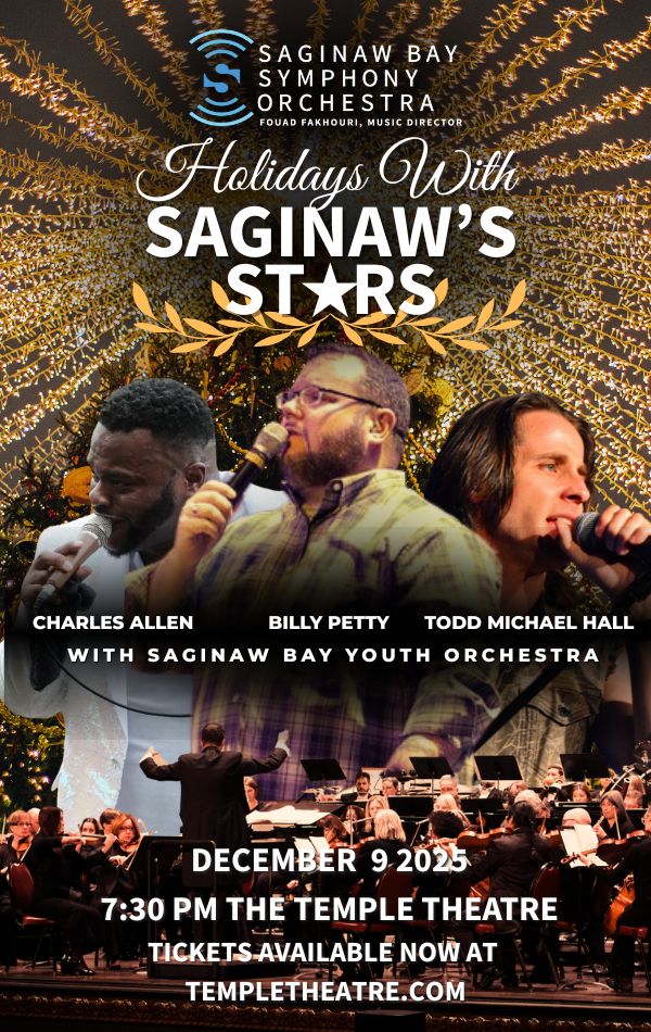 Holidays With Saginaw's Stars Poster (600 x 950 px)