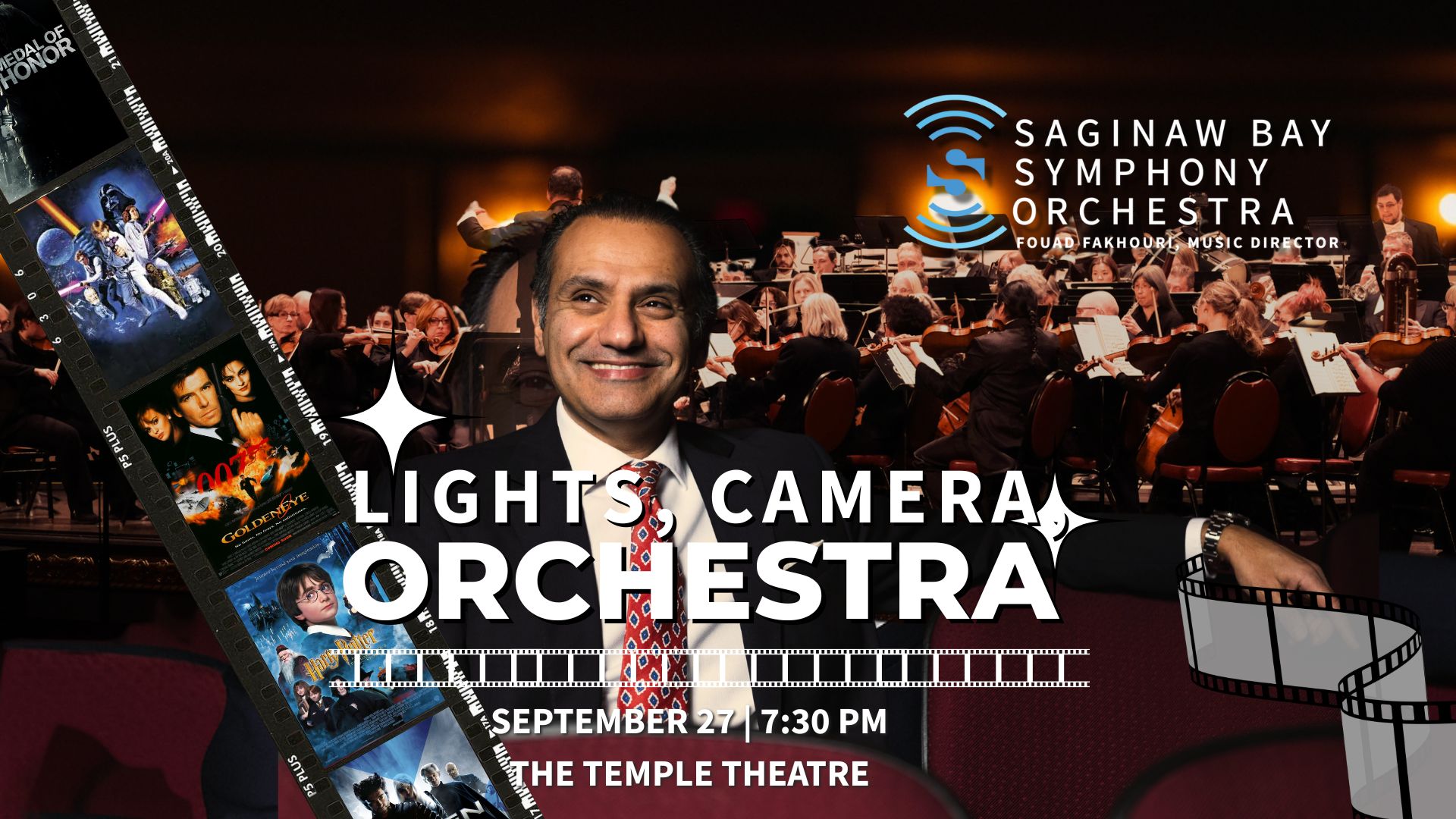 Lights, Camera, Orchestra poster (1920 x 1080 px)